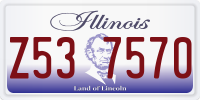 IL license plate Z537570