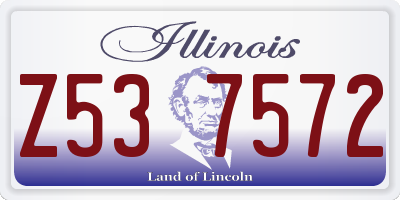 IL license plate Z537572