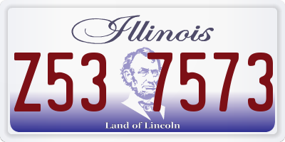 IL license plate Z537573
