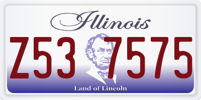 IL license plate Z537575