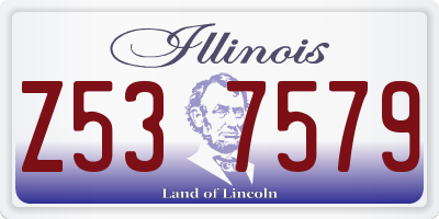 IL license plate Z537579