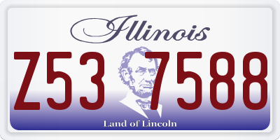 IL license plate Z537588