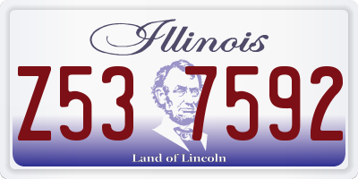 IL license plate Z537592