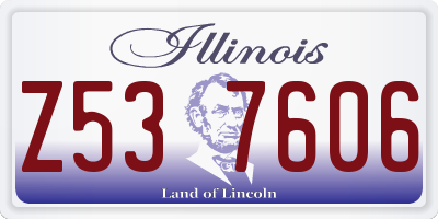 IL license plate Z537606