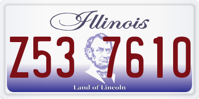 IL license plate Z537610
