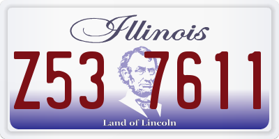 IL license plate Z537611