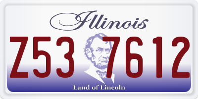 IL license plate Z537612
