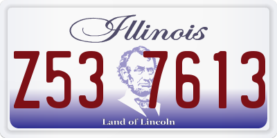 IL license plate Z537613