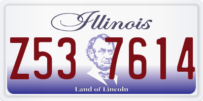 IL license plate Z537614