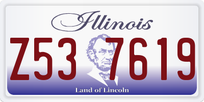 IL license plate Z537619