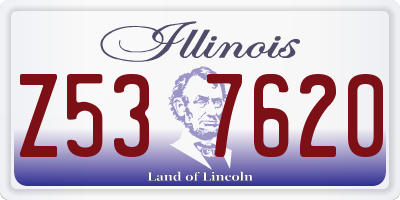 IL license plate Z537620