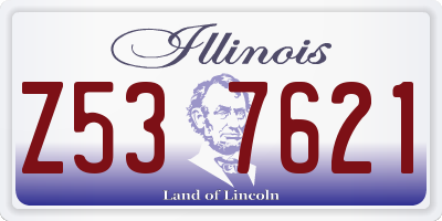 IL license plate Z537621