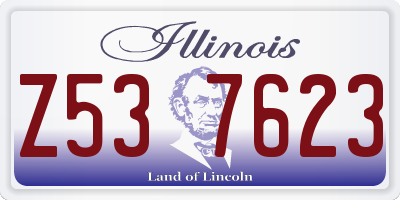 IL license plate Z537623