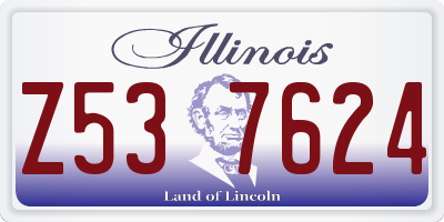 IL license plate Z537624