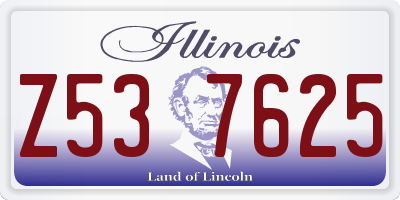 IL license plate Z537625