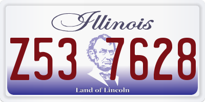 IL license plate Z537628