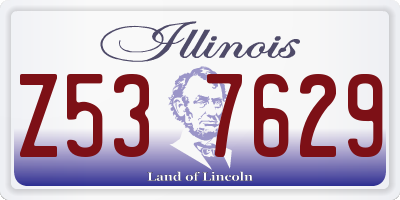 IL license plate Z537629