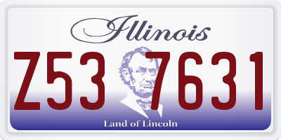 IL license plate Z537631