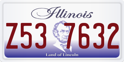 IL license plate Z537632