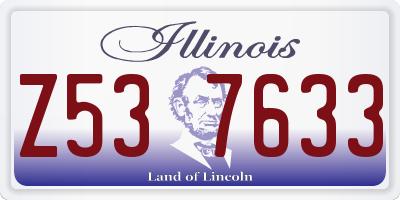 IL license plate Z537633