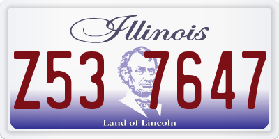 IL license plate Z537647