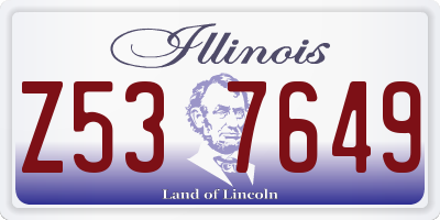 IL license plate Z537649