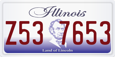 IL license plate Z537653