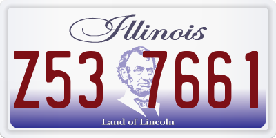 IL license plate Z537661