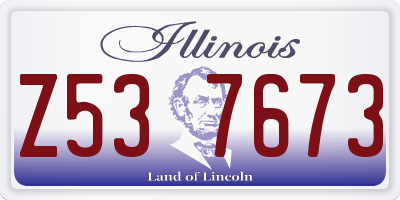 IL license plate Z537673