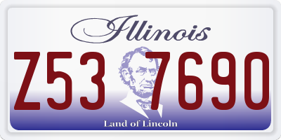 IL license plate Z537690