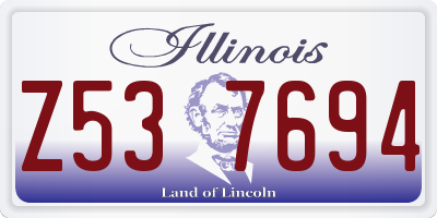 IL license plate Z537694