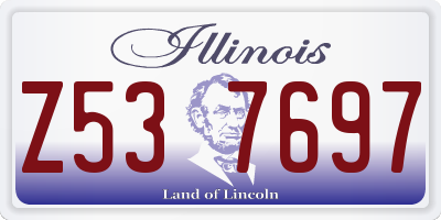 IL license plate Z537697