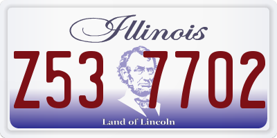 IL license plate Z537702