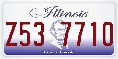 IL license plate Z537710