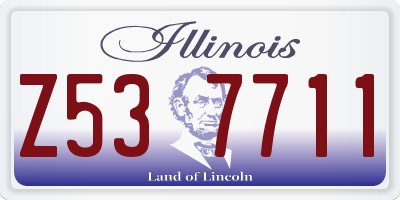 IL license plate Z537711
