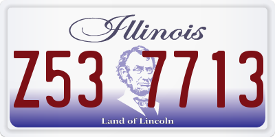 IL license plate Z537713