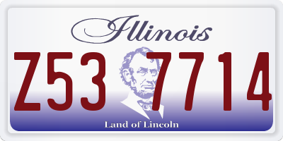 IL license plate Z537714