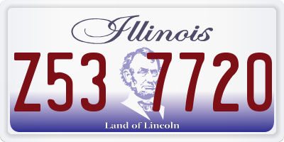 IL license plate Z537720