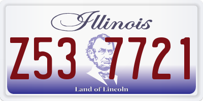 IL license plate Z537721