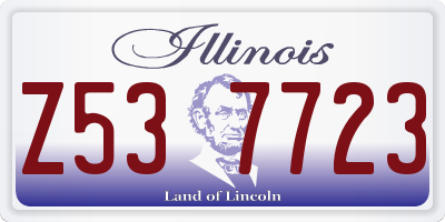 IL license plate Z537723