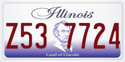 IL license plate Z537724