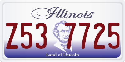 IL license plate Z537725
