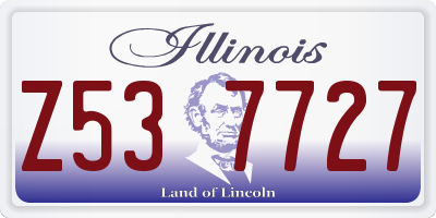 IL license plate Z537727