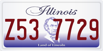 IL license plate Z537729