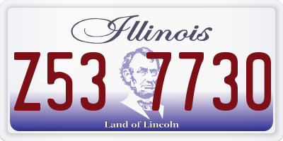 IL license plate Z537730