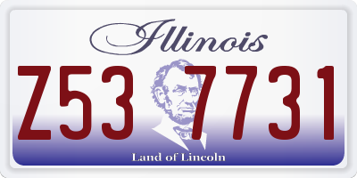 IL license plate Z537731