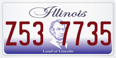 IL license plate Z537735