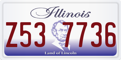 IL license plate Z537736