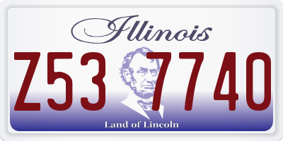 IL license plate Z537740