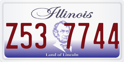 IL license plate Z537744